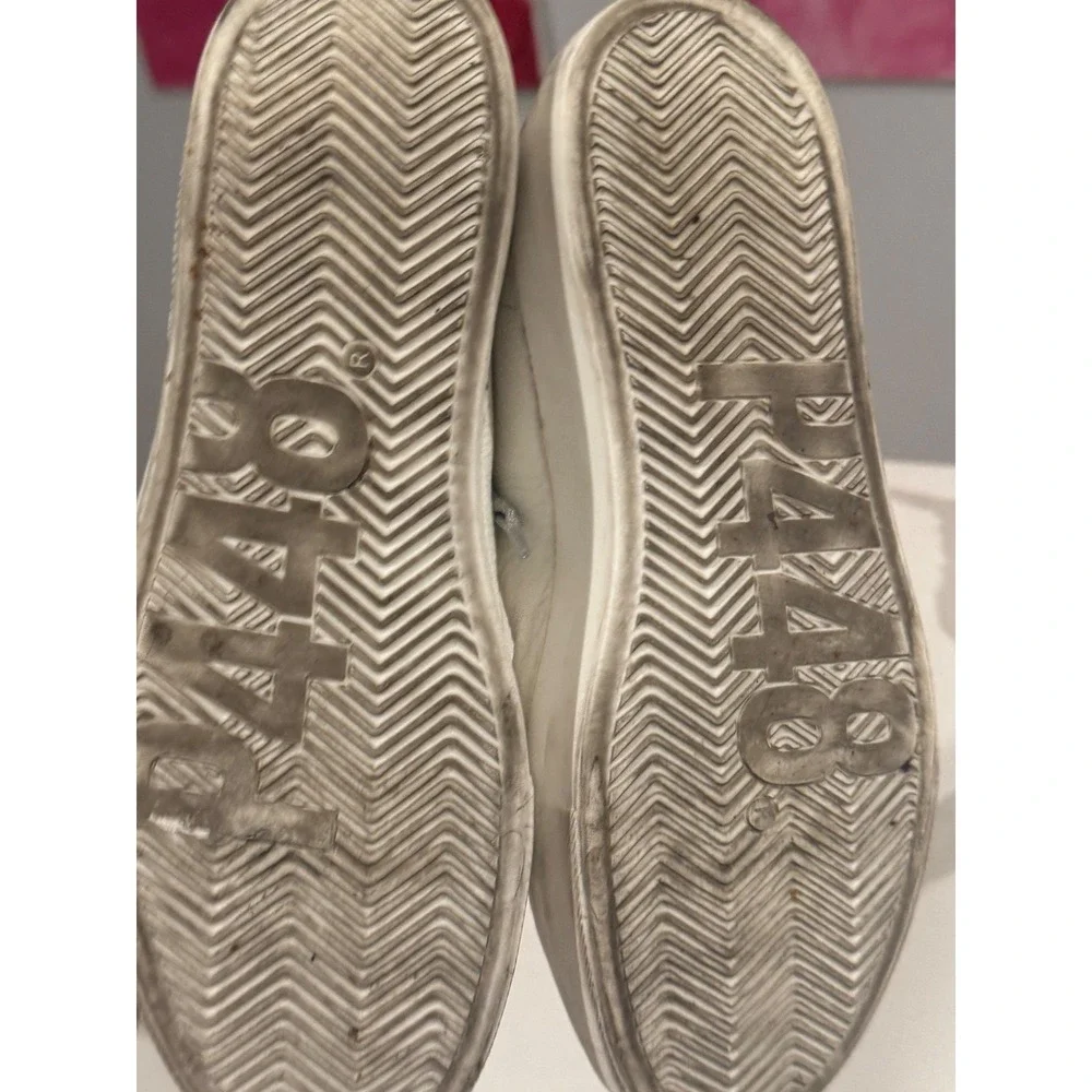 P448 John White Silver Glitter Paisley Low Top Sneakers‎ Made in Italy l 9/40